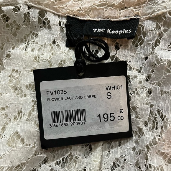 NWT The Kooples Flower Lace and Crepe Jacket - Picture 12 of 13